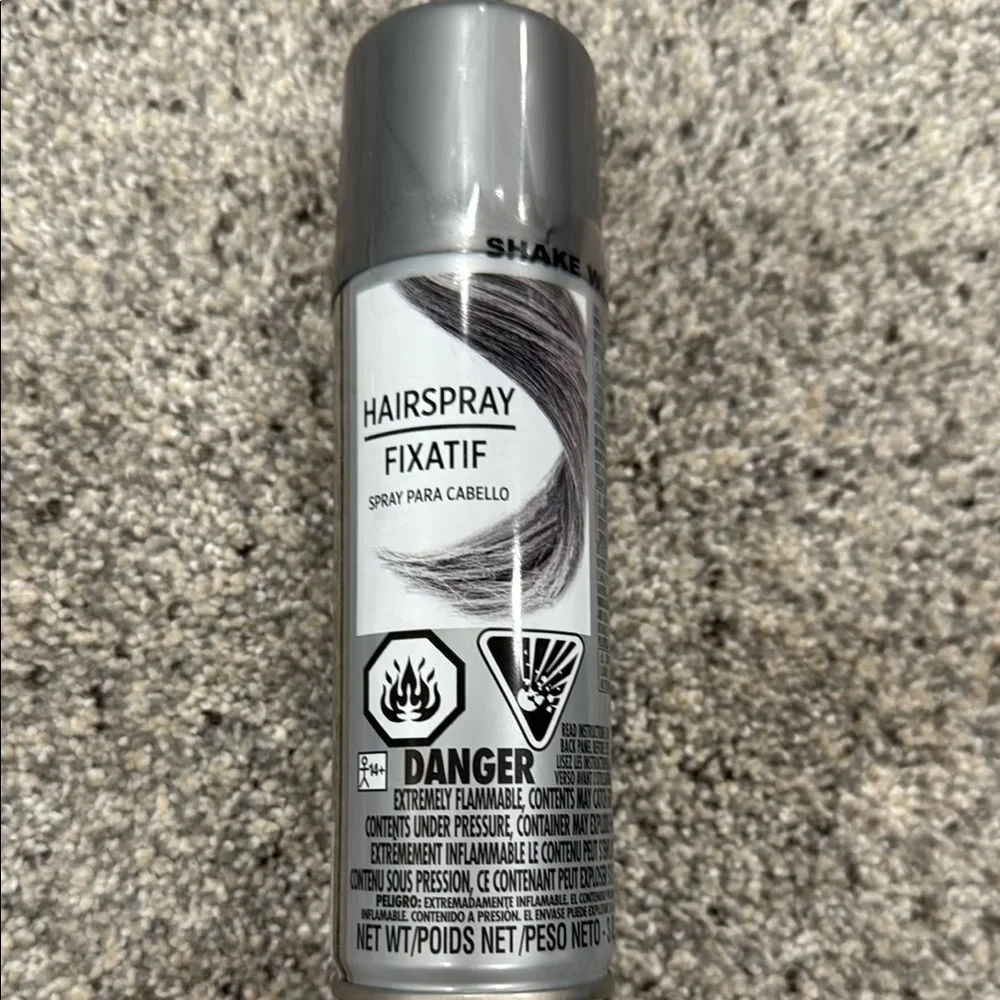Black Child Tutu and gray hair spray